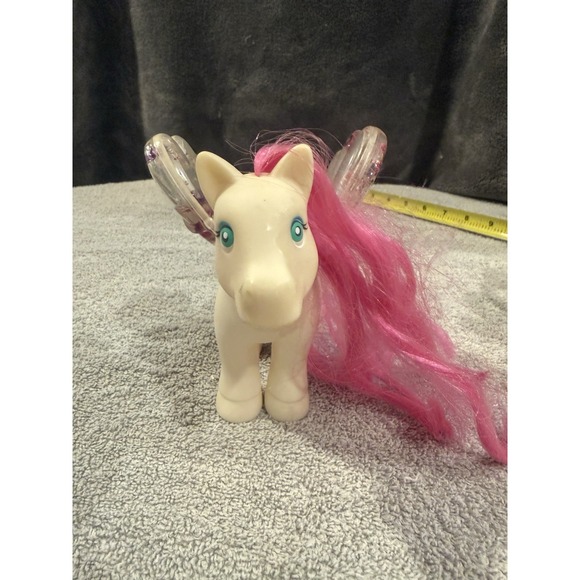 Vintage 1993 ERTL My Little Angel Pony Horse Dallas Water Filled Wings 90s Toy - Picture 4 of 9